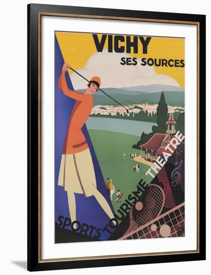 Vichy, Ses Soursec-Roger Broders-Framed Art Print