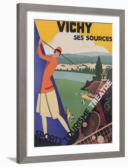 Vichy, Ses Soursec-Roger Broders-Framed Art Print