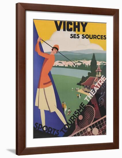 Vichy, Ses Soursec-Roger Broders-Framed Art Print