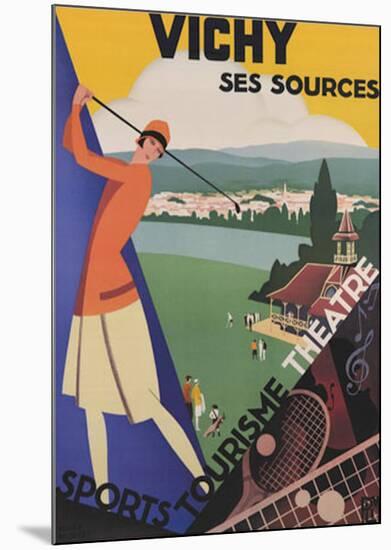 Vichy, Ses Soursec-Roger Broders-Mounted Art Print