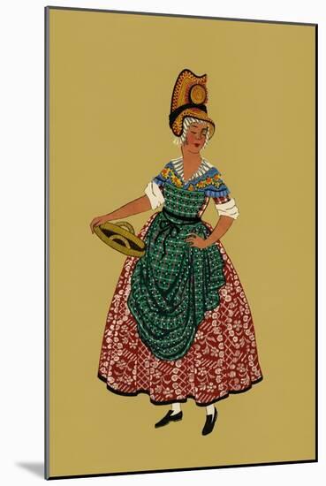 Vichy Woman-Elizabeth Whitney Moffat-Mounted Art Print