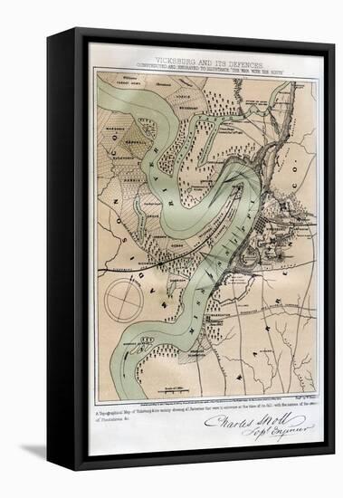 Vicksburg, Mississippi, and its Defences, 1862-1867-W Kemble-Framed Premier Image Canvas