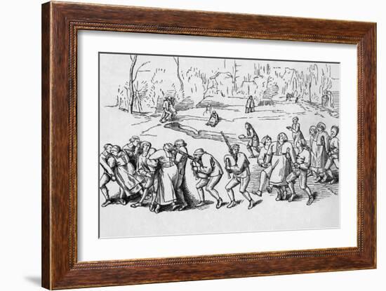 Victims of Saint Vitus Dance Go on Pilgrimage-Pieter Bruegel the Elder-Framed Art Print