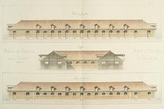 Projet pour la construction des Halles Centrales de Paris-Victor Baltard-Framed Giclee Print