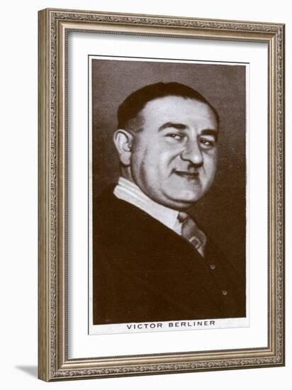 Victor Berliner, Boxing Promoter and Manager, 1938-null-Framed Giclee Print