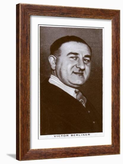 Victor Berliner, Boxing Promoter and Manager, 1938-null-Framed Giclee Print