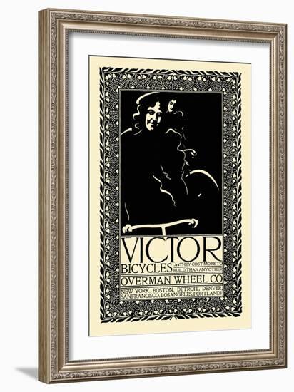 Victor Bicycles, Overman Wheel Co.-Will Bradley-Framed Art Print