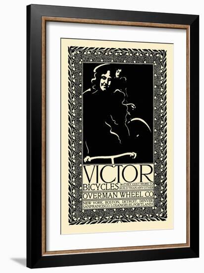 Victor Bicycles, Overman Wheel Co.-Will Bradley-Framed Art Print