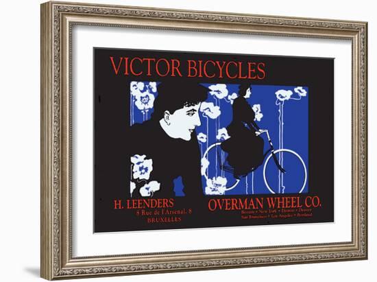 Victor Bicycles: Overman Wheel Company-William H. Bradley-Framed Art Print