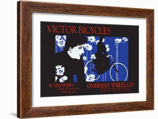 Victor Bicycles: Overman Wheel Company-William H. Bradley-Framed Art Print