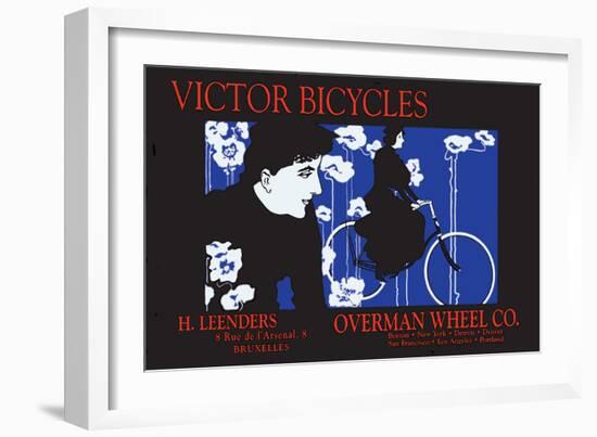 Victor Bicycles: Overman Wheel Company-William H. Bradley-Framed Art Print