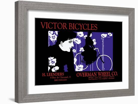 Victor Bicycles: Overman Wheel Company-William H. Bradley-Framed Art Print