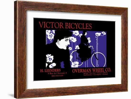 Victor Bicycles: Overman Wheel Company-William H. Bradley-Framed Art Print