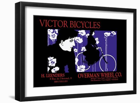 Victor Bicycles: Overman Wheel Company-William H. Bradley-Framed Art Print