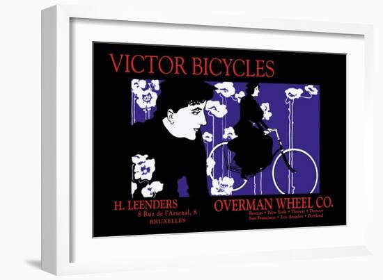 Victor Bicycles: Overman Wheel Company-William H. Bradley-Framed Art Print