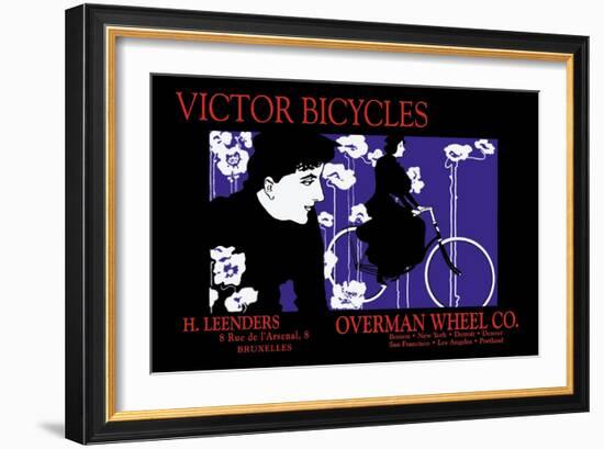 Victor Bicycles: Overman Wheel Company-William H. Bradley-Framed Art Print