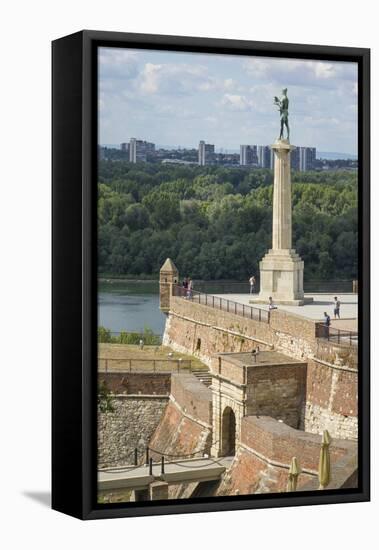 Victor Column, Kalemegdan Fortress, Belgrade, Serbia, Europe-Rolf Richardson-Framed Premier Image Canvas