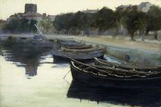 Boats at their Moorings-Victor Dupre-Giclee Print