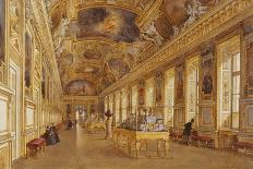 The Interior of the Louvre, the Galerie d'Apollon-Victor Duval-Framed Premier Image Canvas