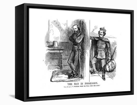 Victor Emmanuel II Knocking on the Door of Naples, 1861-John Tenniel-Framed Premier Image Canvas