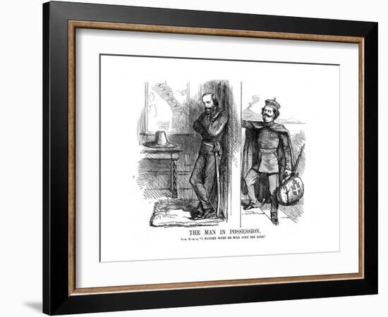 Victor Emmanuel II Knocking on the Door of Naples, 1861-John Tenniel-Framed Giclee Print