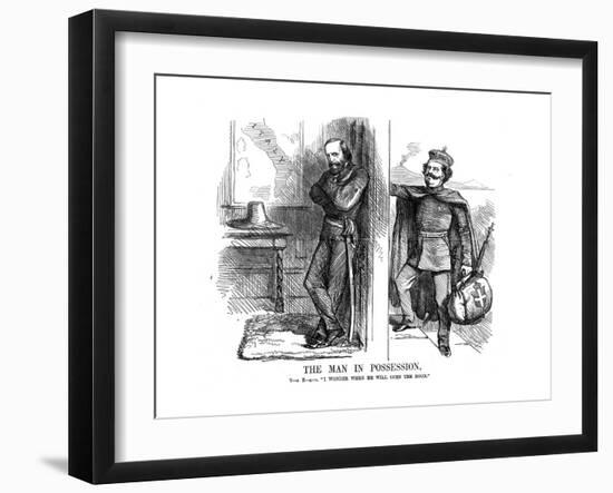 Victor Emmanuel II Knocking on the Door of Naples, 1861-John Tenniel-Framed Giclee Print