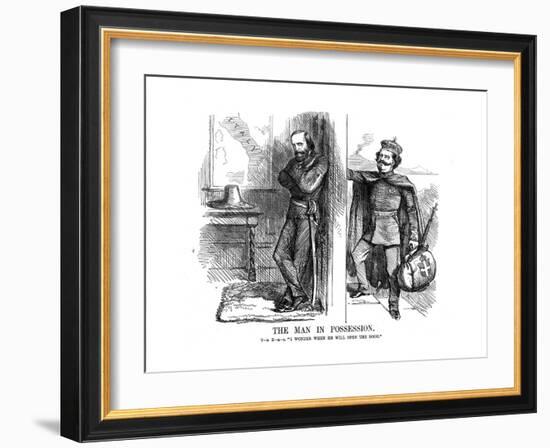 Victor Emmanuel II Knocking on the Door of Naples, 1861-John Tenniel-Framed Giclee Print