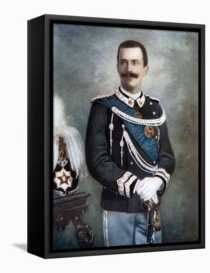 Victor Emmanuel III, King of Italy, Late 19th-Early 20th Century-Giacomo Brogi-Framed Premier Image Canvas