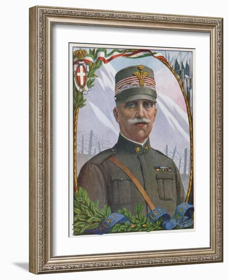 Victor Emmanuel III, the Soldier King-Tancredi Scarpelli-Framed Giclee Print