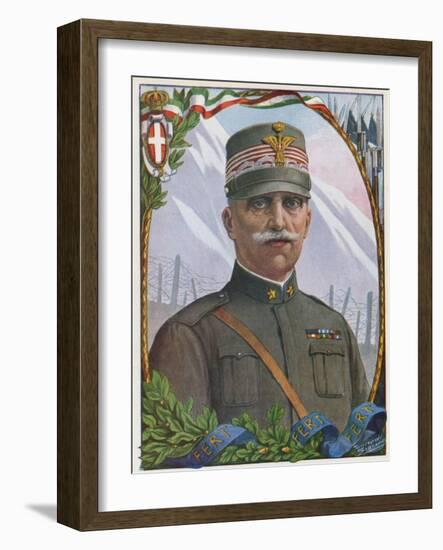 Victor Emmanuel III, the Soldier King-Tancredi Scarpelli-Framed Giclee Print