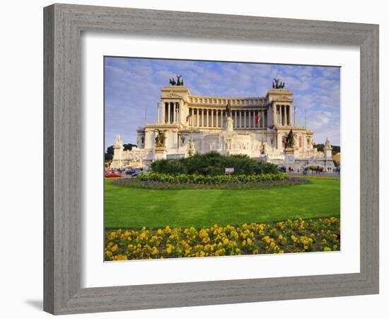 Victor Emmanuel Monument, Rome, Lazio, Italy, Europe-John Miller-Framed Photographic Print