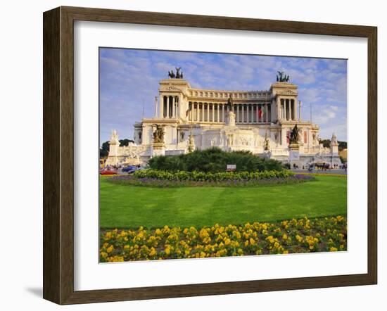 Victor Emmanuel Monument, Rome, Lazio, Italy, Europe-John Miller-Framed Photographic Print