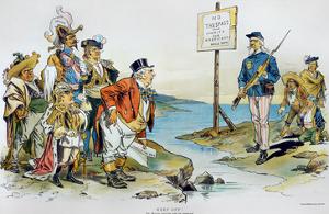 Monroe Doctrine,1896 by Victor Gillam