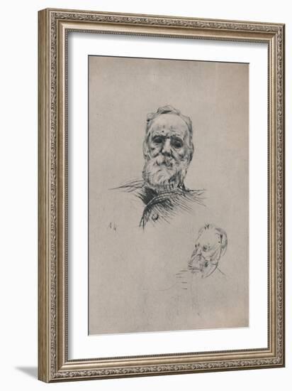 'Victor Hugo', c.1884, (1946)-Auguste Rodin-Framed Giclee Print