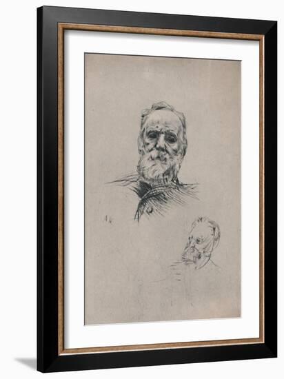 'Victor Hugo', c.1884, (1946)-Auguste Rodin-Framed Giclee Print