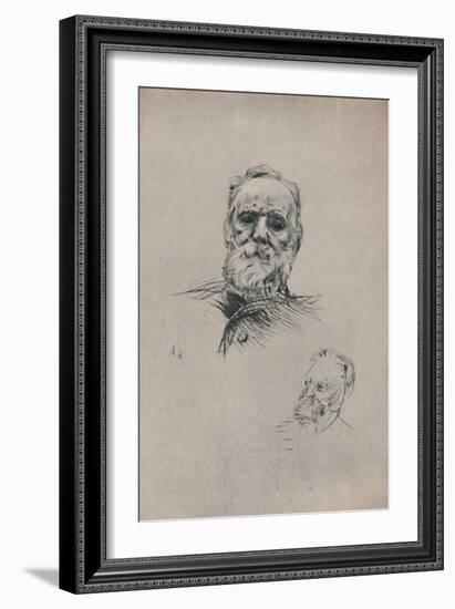 'Victor Hugo', c.1884, (1946)-Auguste Rodin-Framed Giclee Print