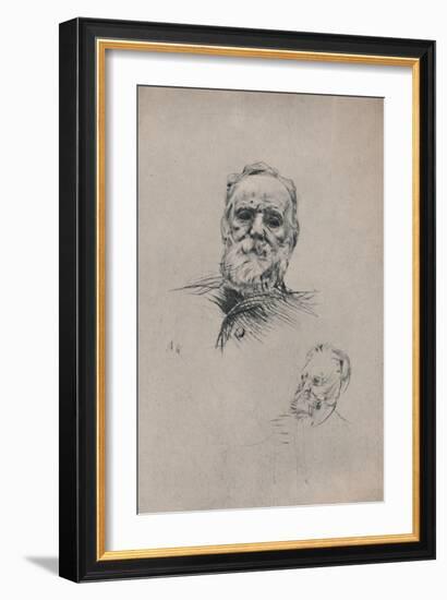 'Victor Hugo', c.1884, (1946)-Auguste Rodin-Framed Giclee Print