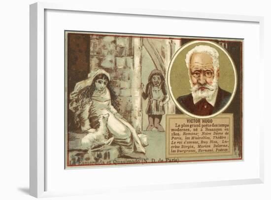 Victor Hugo, French Author-null-Framed Giclee Print