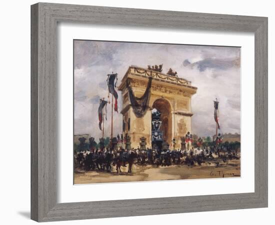 Victor Hugo's Funeral-Gabriel Thurner-Framed Giclee Print