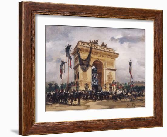 Victor Hugo's Funeral-Gabriel Thurner-Framed Giclee Print