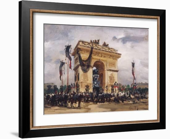 Victor Hugo's Funeral-Gabriel Thurner-Framed Giclee Print