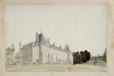 Recueil de 21 vues de Paris et de ses environs : "château de Saint-Leu. Façade sur cour avec-Victor-Jean Nicolle-Mounted Giclee Print