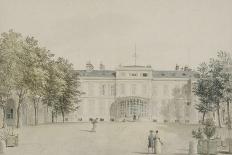 Recueil de 21 vues de Paris et de ses environs : "château de Saint-Leu. Façade sur cour avec-Victor-Jean Nicolle-Giclee Print