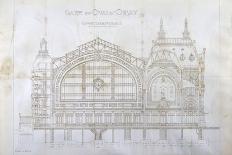 Gare d'Orsay (Paris) : coupe longitudinale-Victor Laloux-Premier Image Canvas