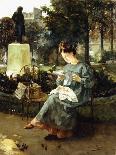 Afternoon in the Luxembourg Gardens-Victor Marec-Framed Giclee Print