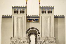 Reconstruction of Entrance Door to Harem at Palace of Sargon II-Victor Place and Felix Thomas-Framed Giclee Print