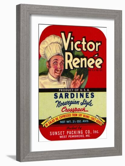 Victor Renée Sardines-null-Framed Giclee Print