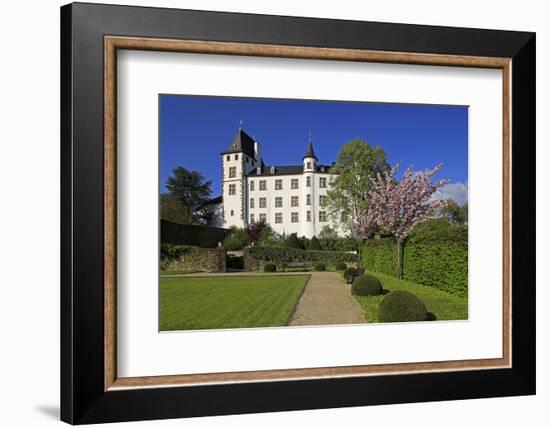 Victor's Residenz Hotel Schloss Berg, Nennig on Upper Moselle River, Saarland, Germany, Europe-Hans-Peter Merten-Framed Photographic Print