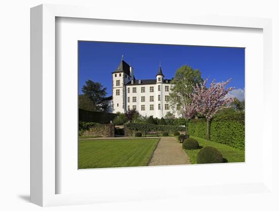 Victor's Residenz Hotel Schloss Berg, Nennig on Upper Moselle River, Saarland, Germany, Europe-Hans-Peter Merten-Framed Photographic Print