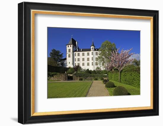 Victor's Residenz Hotel Schloss Berg, Nennig on Upper Moselle River, Saarland, Germany, Europe-Hans-Peter Merten-Framed Photographic Print